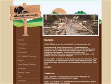 Tablet Screenshot of abenteuercamps.de